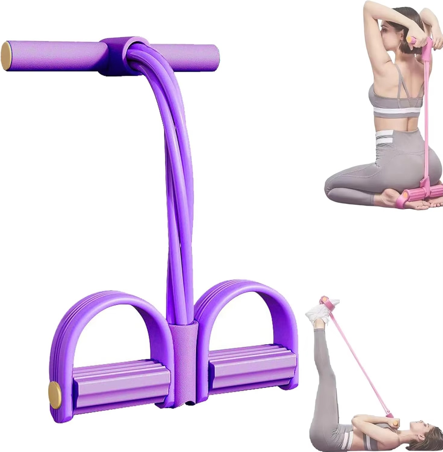 ยางยืดออกกำลังกายแบบมีท่อ 4 ท่ - Yoga Fitness Resistance Band บทวิจารณ์และราคา