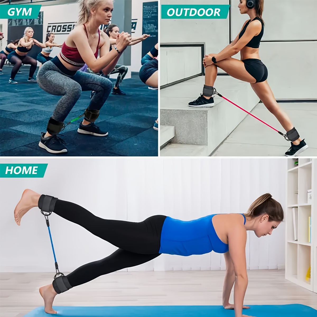 ชุดสายยางยืดสำหรับข้อเท้า 5 ชิ - Yoga Fitness Resistance Band บทวิจารณ์และราคา