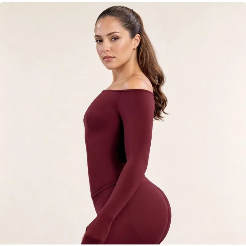 เสื้อโยคะแขนยาวเปิดไหล่สำหรับผ - Yoga Of Fitness บทวิจารณ์และราคา