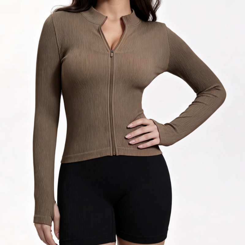 เสื้อโยคะแขนยาวมีซิปสำหรับผู้ห - Yoga Of Fitness บทวิจารณ์และราคา
