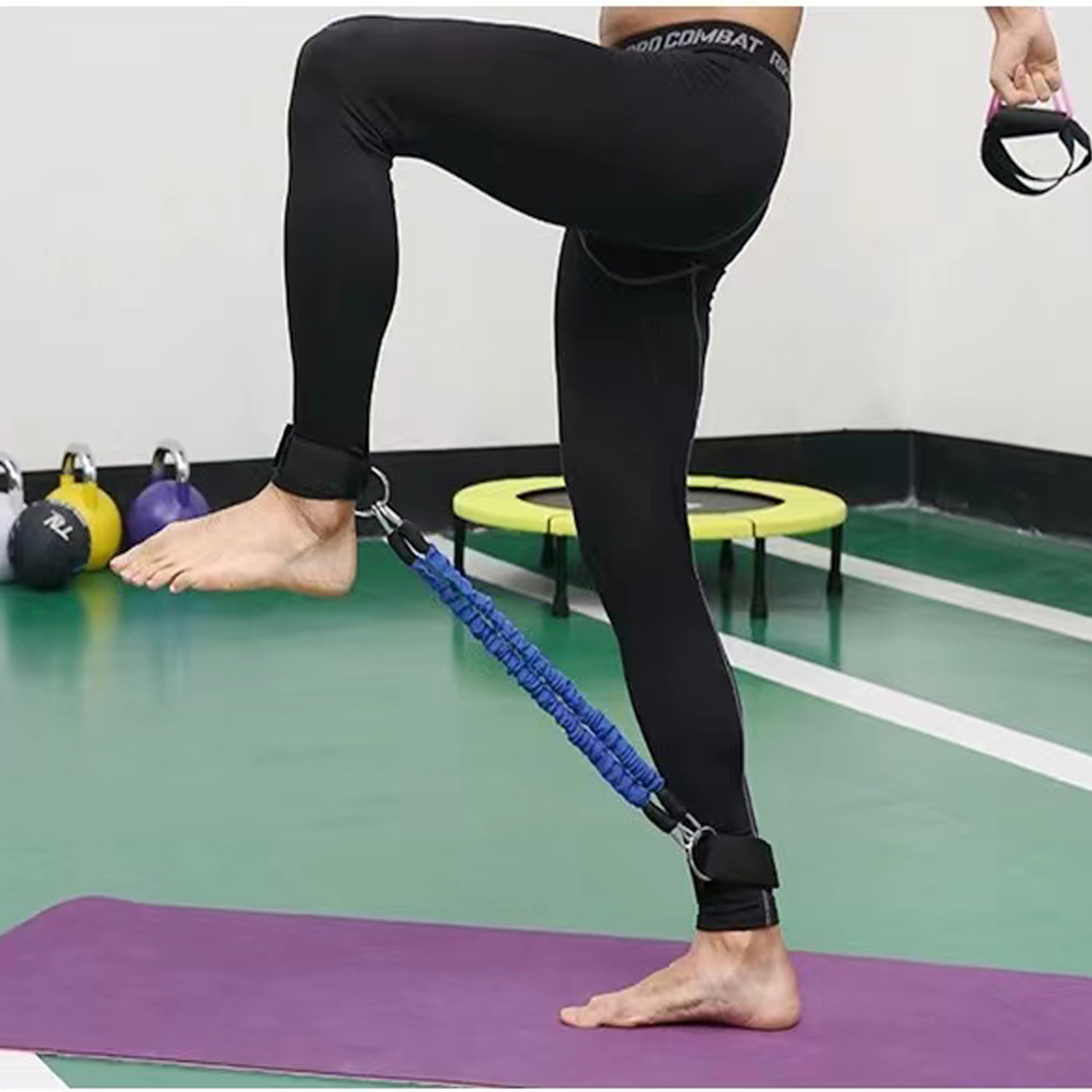 สายรัดข้อเท้าความต้านทานวงดนตร - Yoga Fitness Resistance Band บทวิจารณ์และราคา