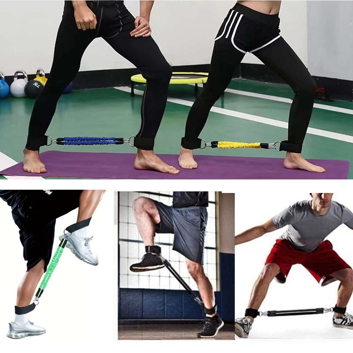 สายรัดข้อเท้าความต้านทานวงดนตร - Yoga Fitness Resistance Band บทวิจารณ์และราคา
